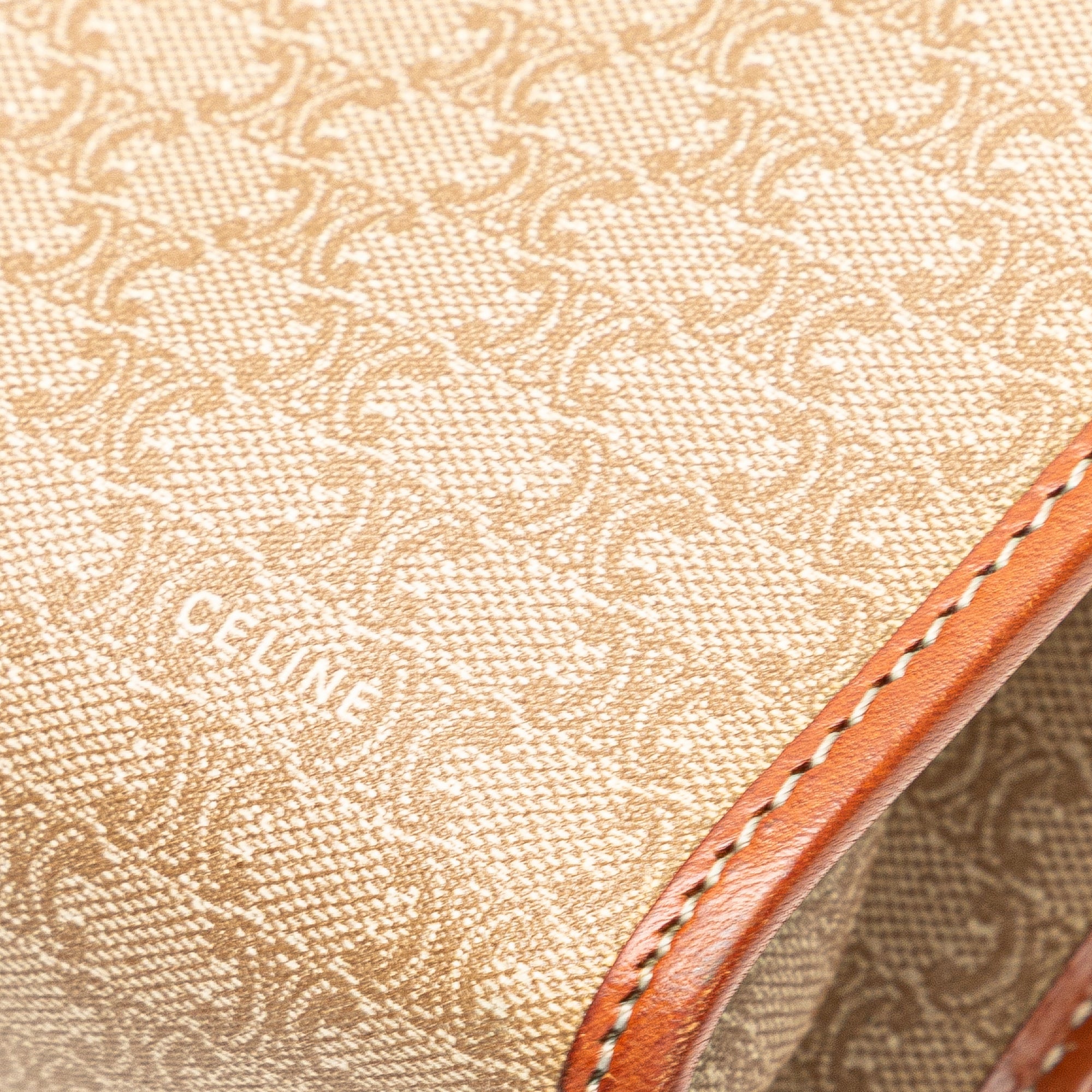 Macadam Coated Canvas Clutch