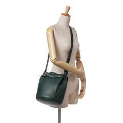 Leather Big Bag Bucket Crossbody
