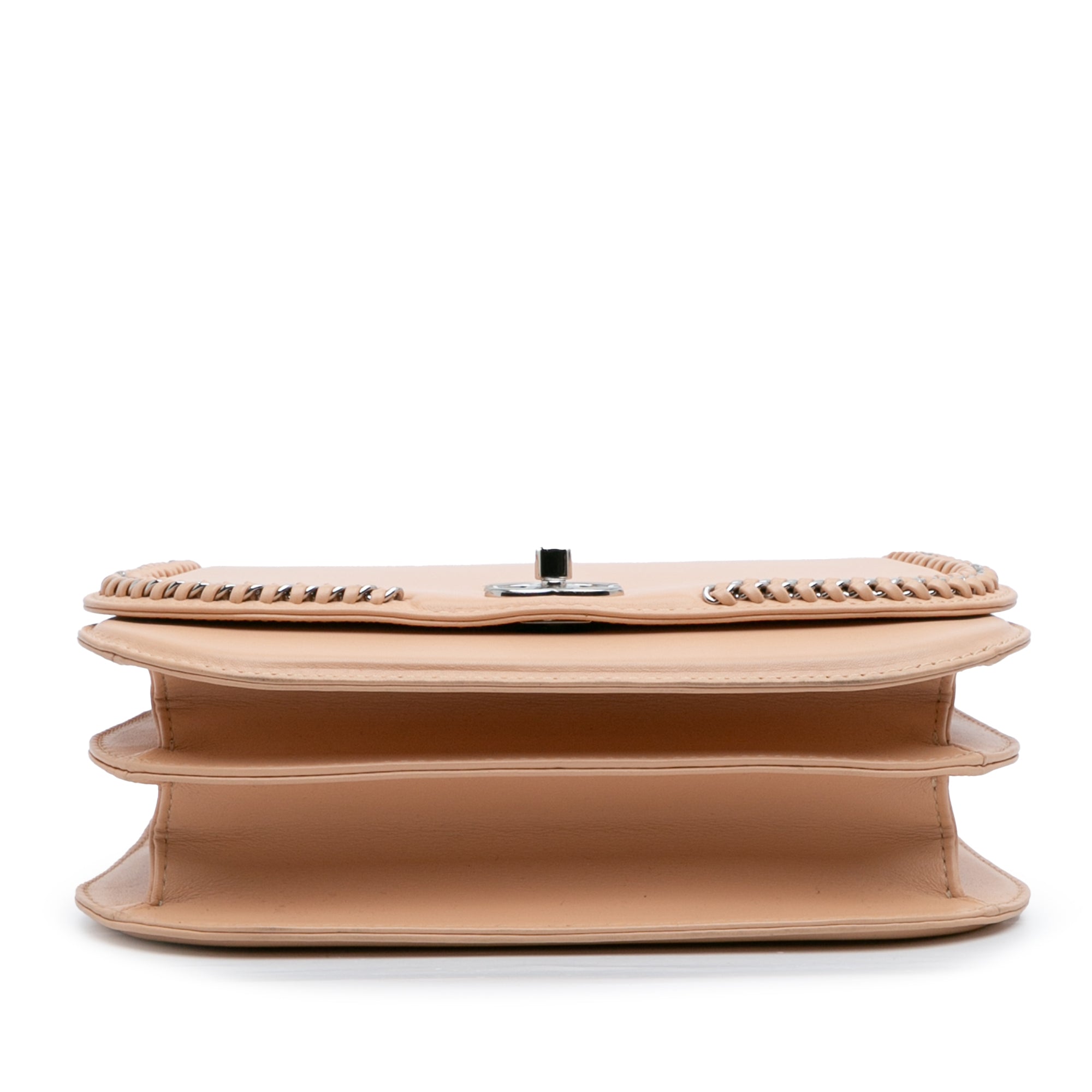 Small Calfskin Braided Chic Flap