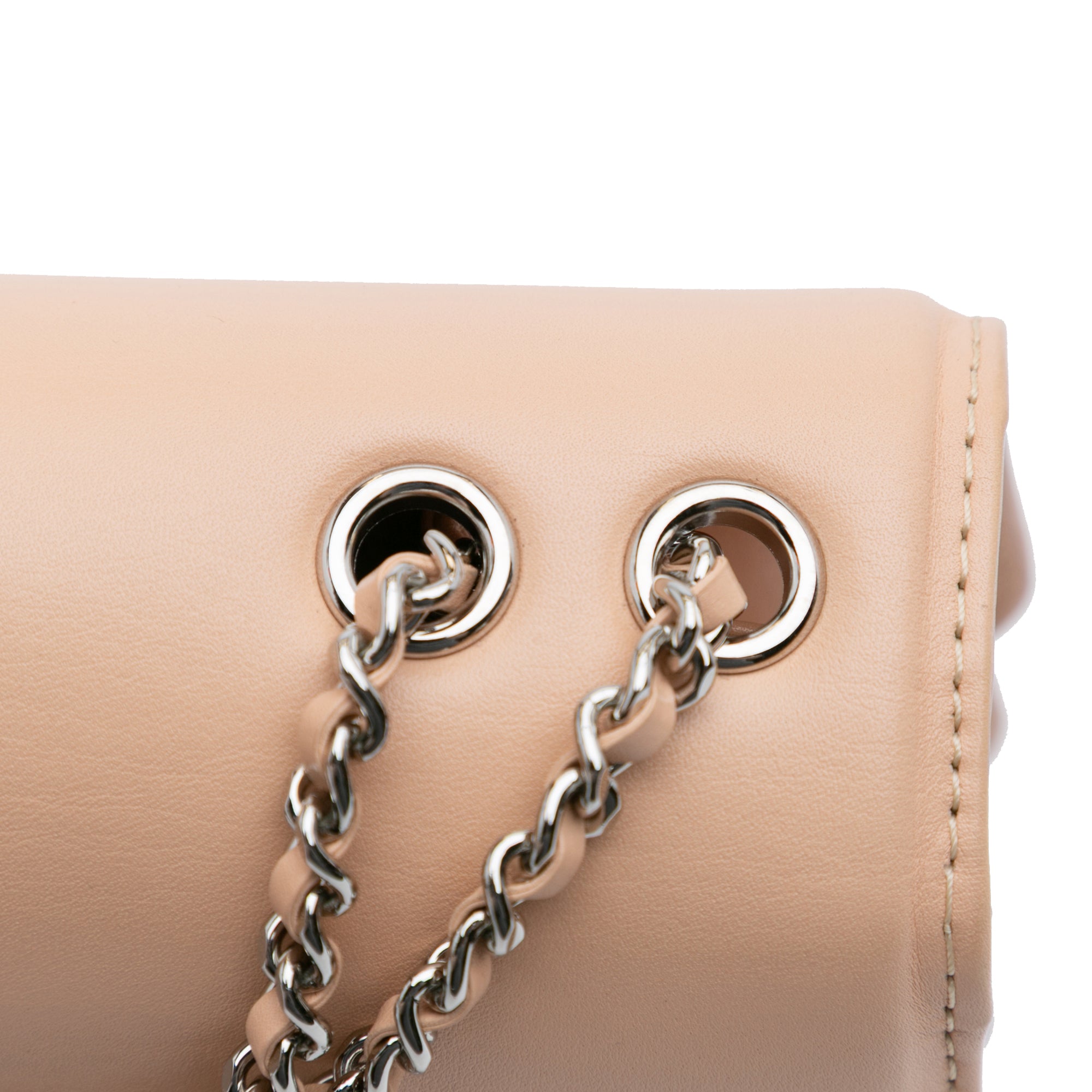 Small Calfskin Braided Chic Flap