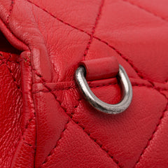 Small Quilted Goatskin Double Carry Waist Chain Flap