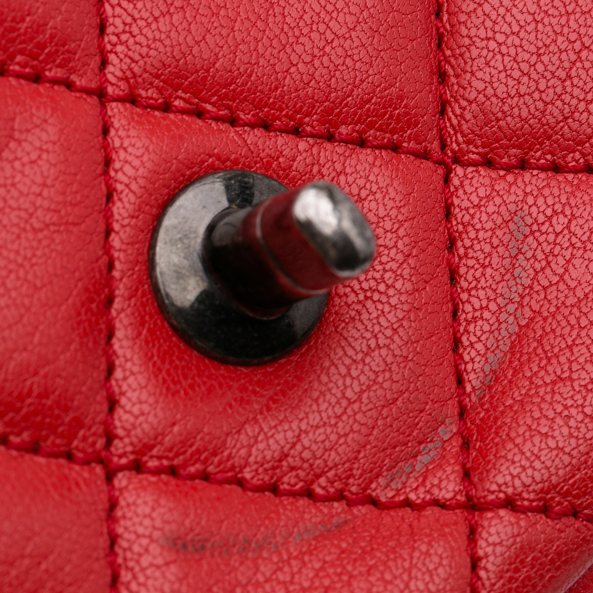 Small Quilted Goatskin Double Carry Waist Chain Flap