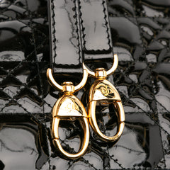 Large Patent Cannage Lady Dior