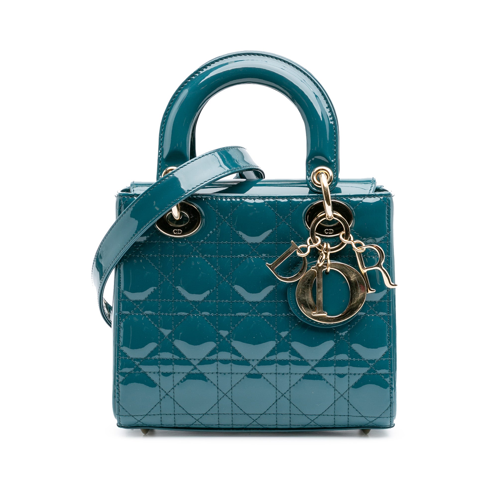 Small Patent Cannage Lady Dior