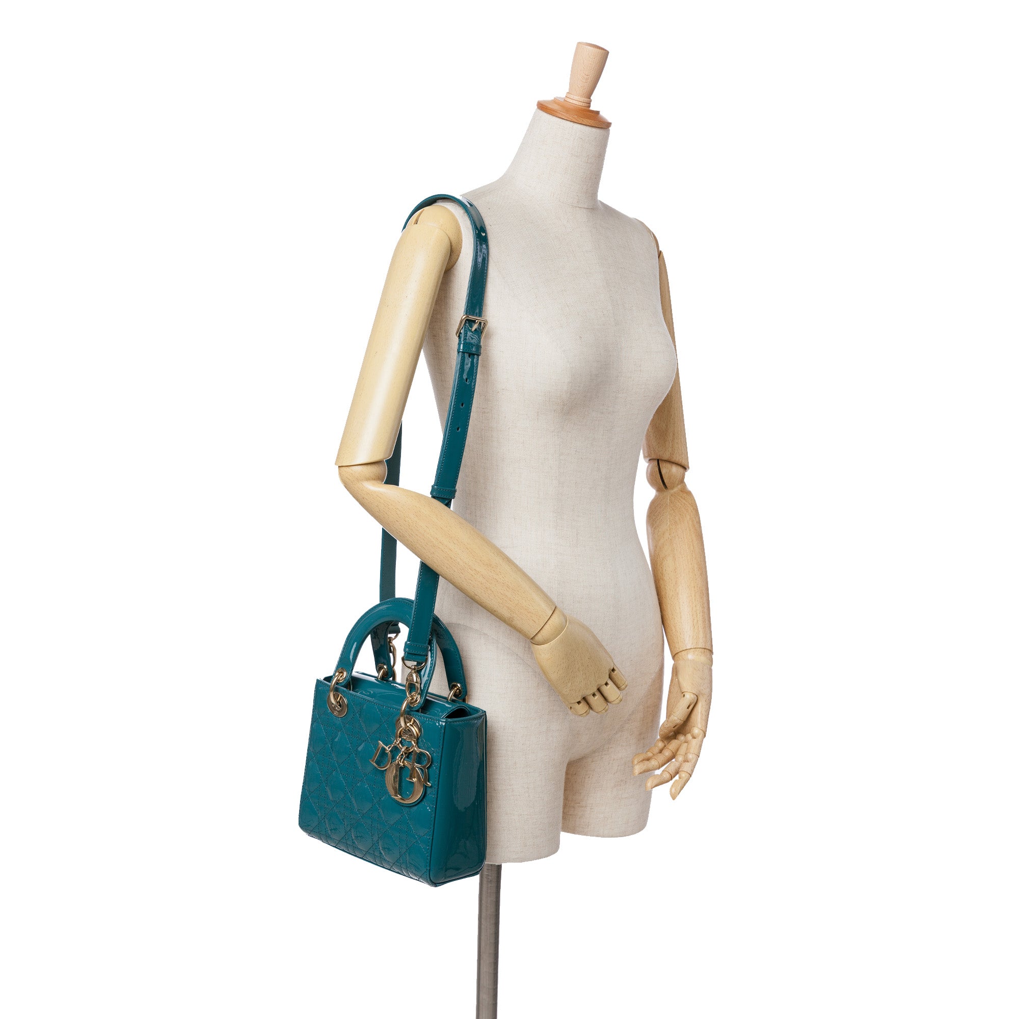 Small Patent Cannage Lady Dior