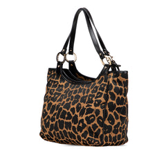 Leopard Print Chef Canvas Handbag