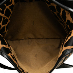Leopard Print Chef Canvas Handbag