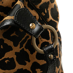 Leopard Print Chef Canvas Handbag