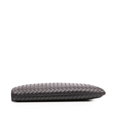Leather Intrecciato Clutch