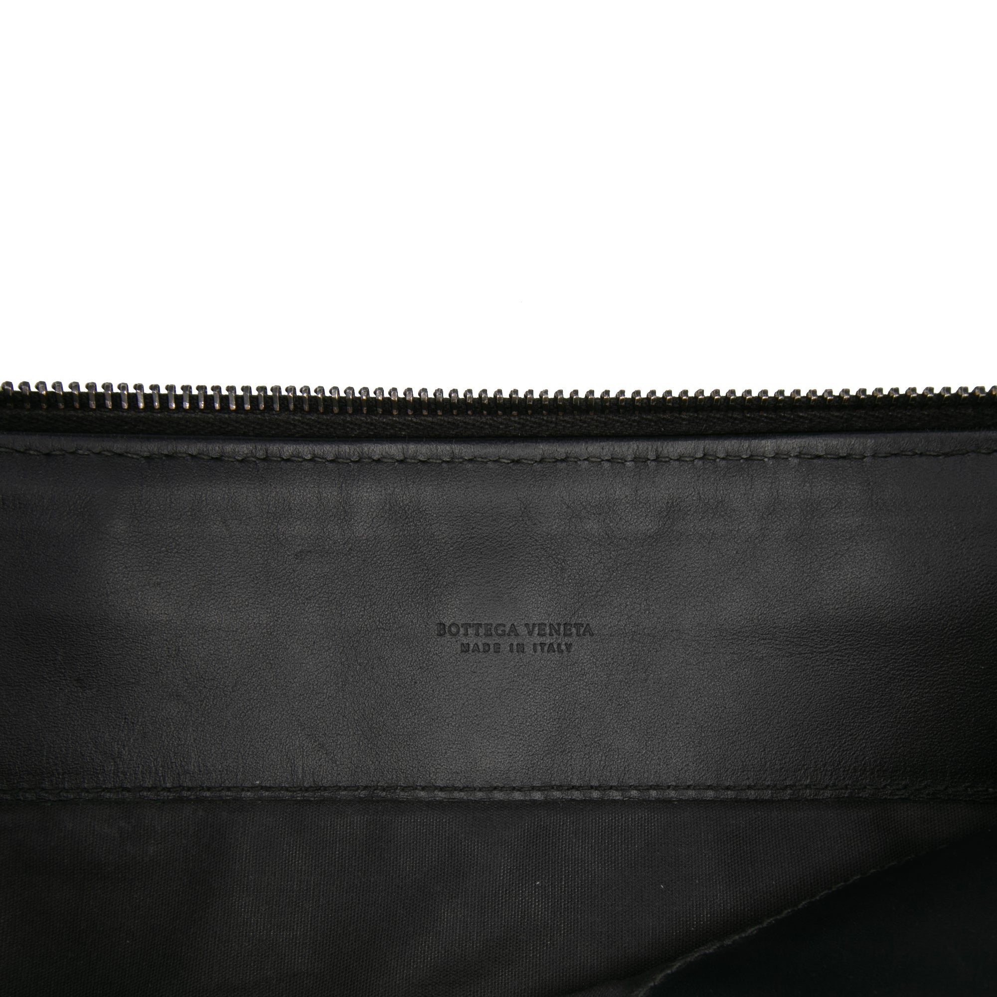 Leather Intrecciato Clutch