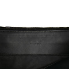 Leather Intrecciato Clutch
