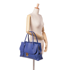 Leather Fiamma East West Tote