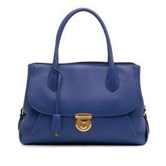 Leather Fiamma East West Tote