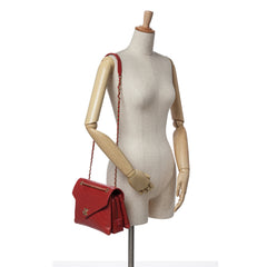 Chevron Lambskin Coco Envelope Flap