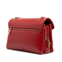 Chevron Lambskin Coco Envelope Flap