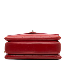 Chevron Lambskin Coco Envelope Flap