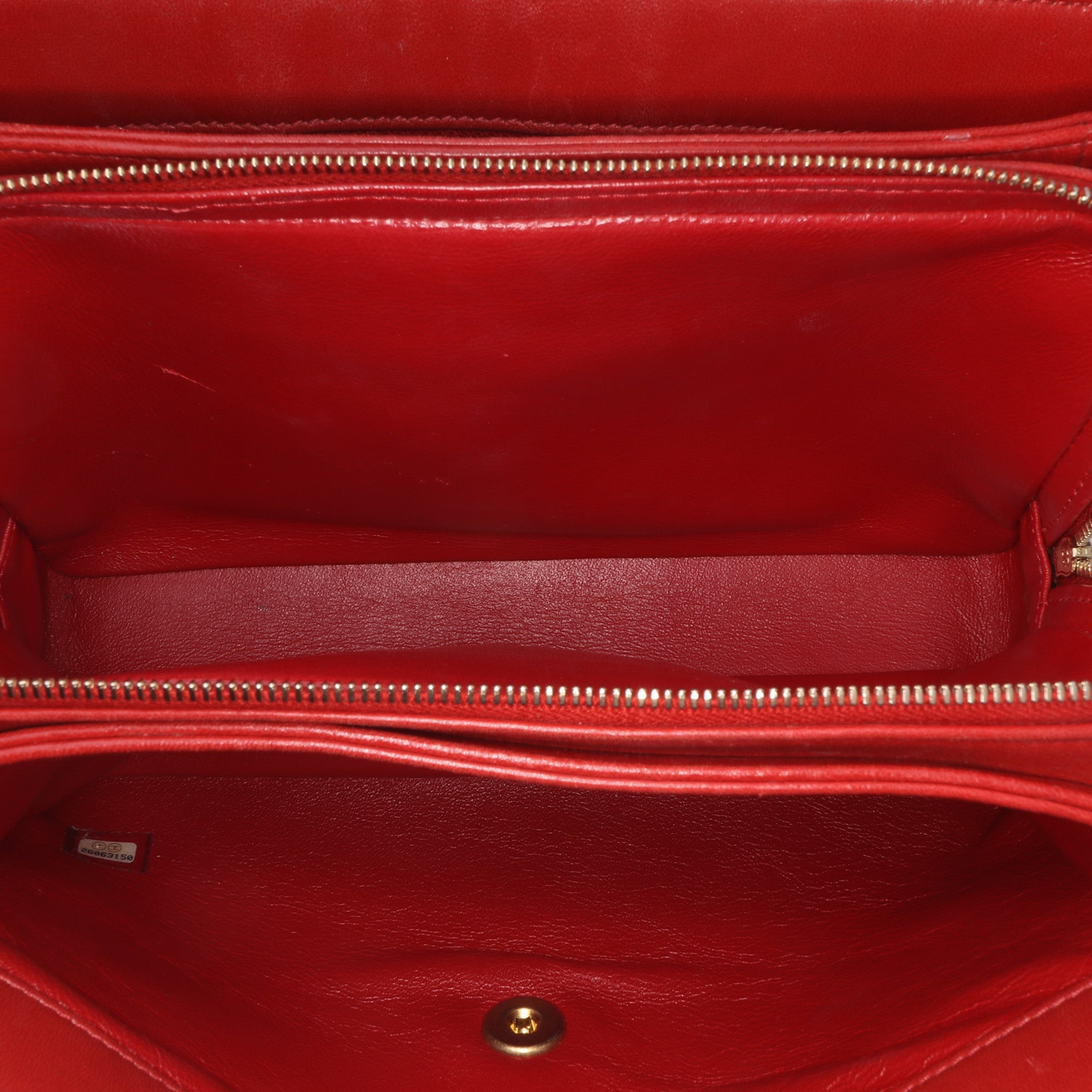 Chevron Lambskin Coco Envelope Flap