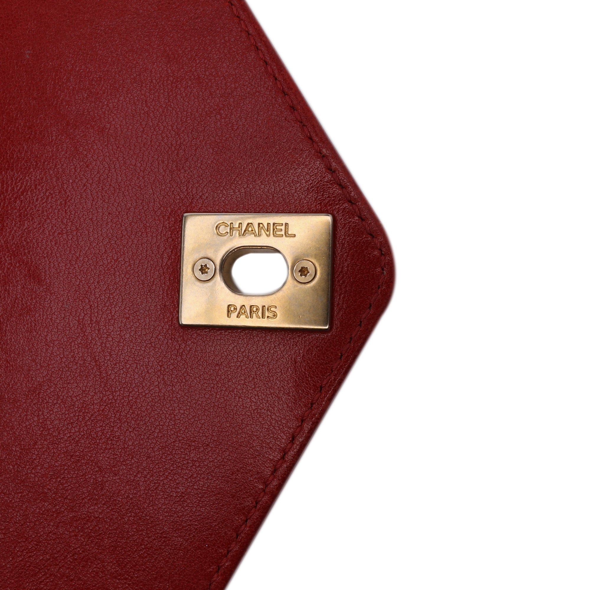 Chevron Lambskin Coco Envelope Flap