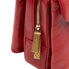 Chevron Lambskin Coco Envelope Flap