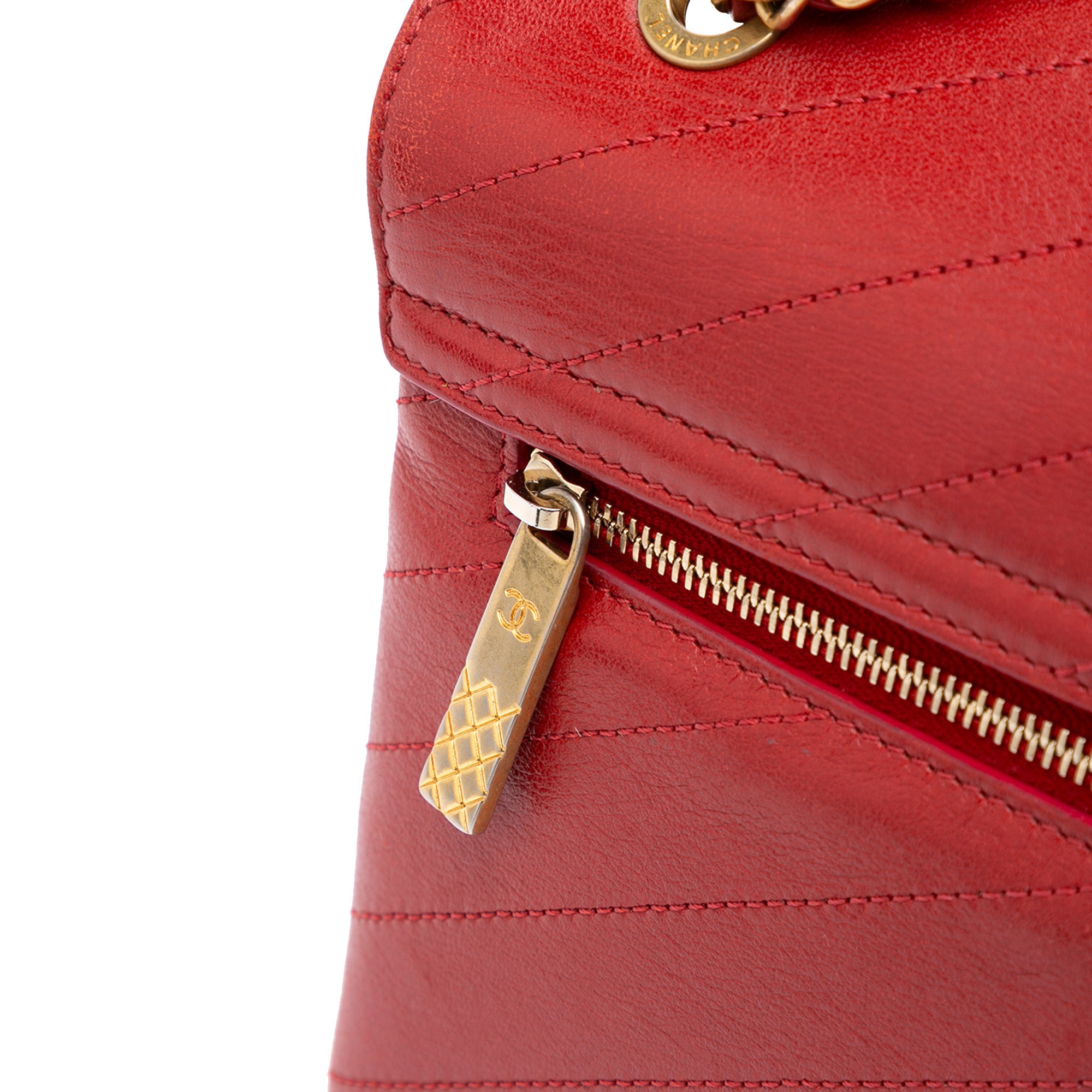 Chevron Lambskin Coco Envelope Flap