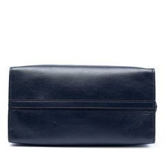 Medium Saffiano Trimmed City Calf Greca Esplanade Satchel