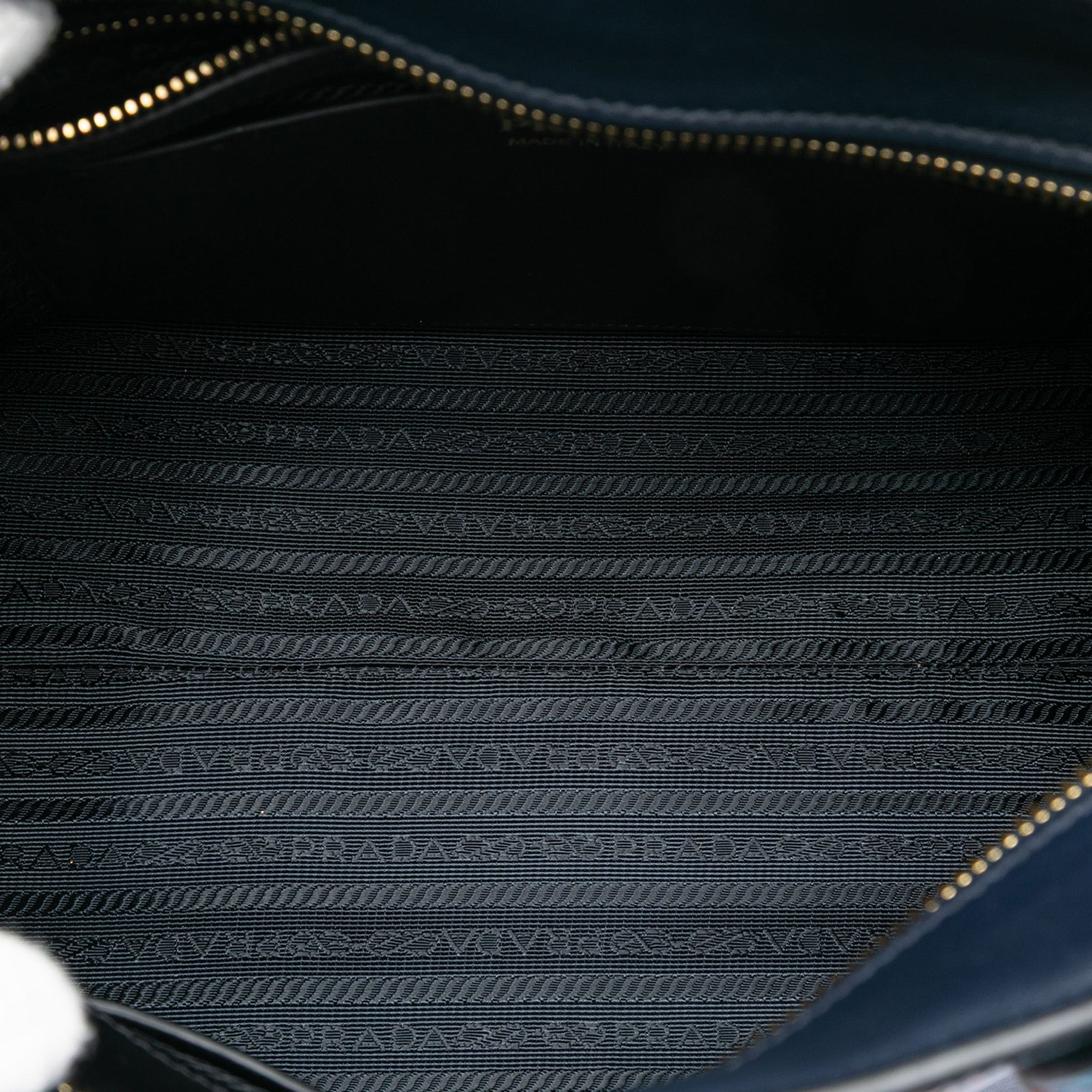 Medium Saffiano Trimmed City Calf Greca Esplanade Satchel