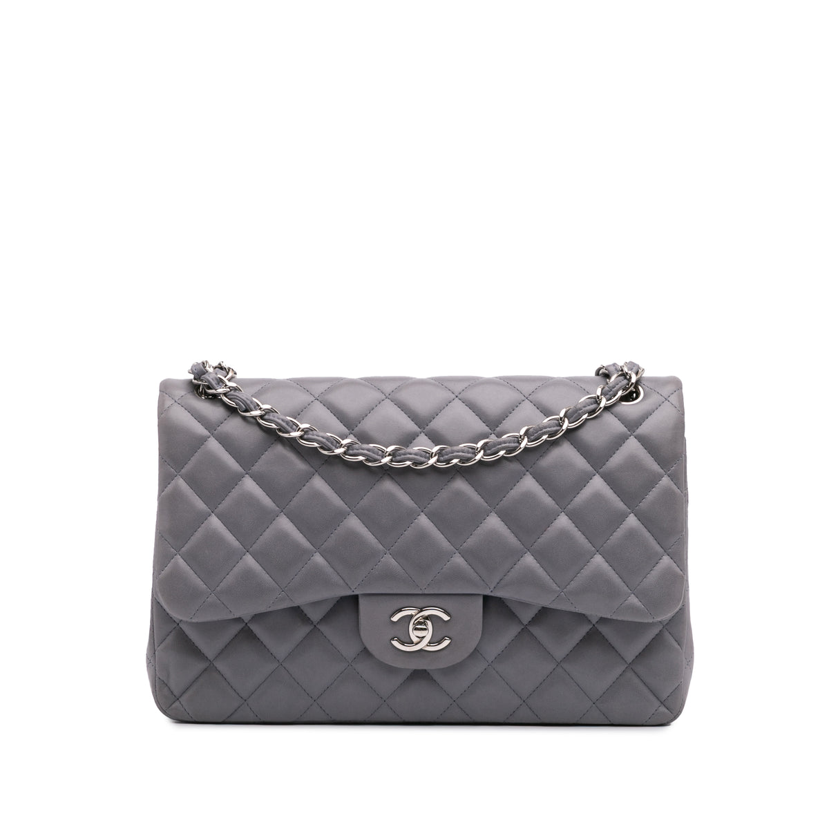Jumbo Classic Lambskin Double Flap
