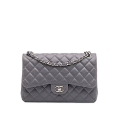 Jumbo Classic Lambskin Double Flap