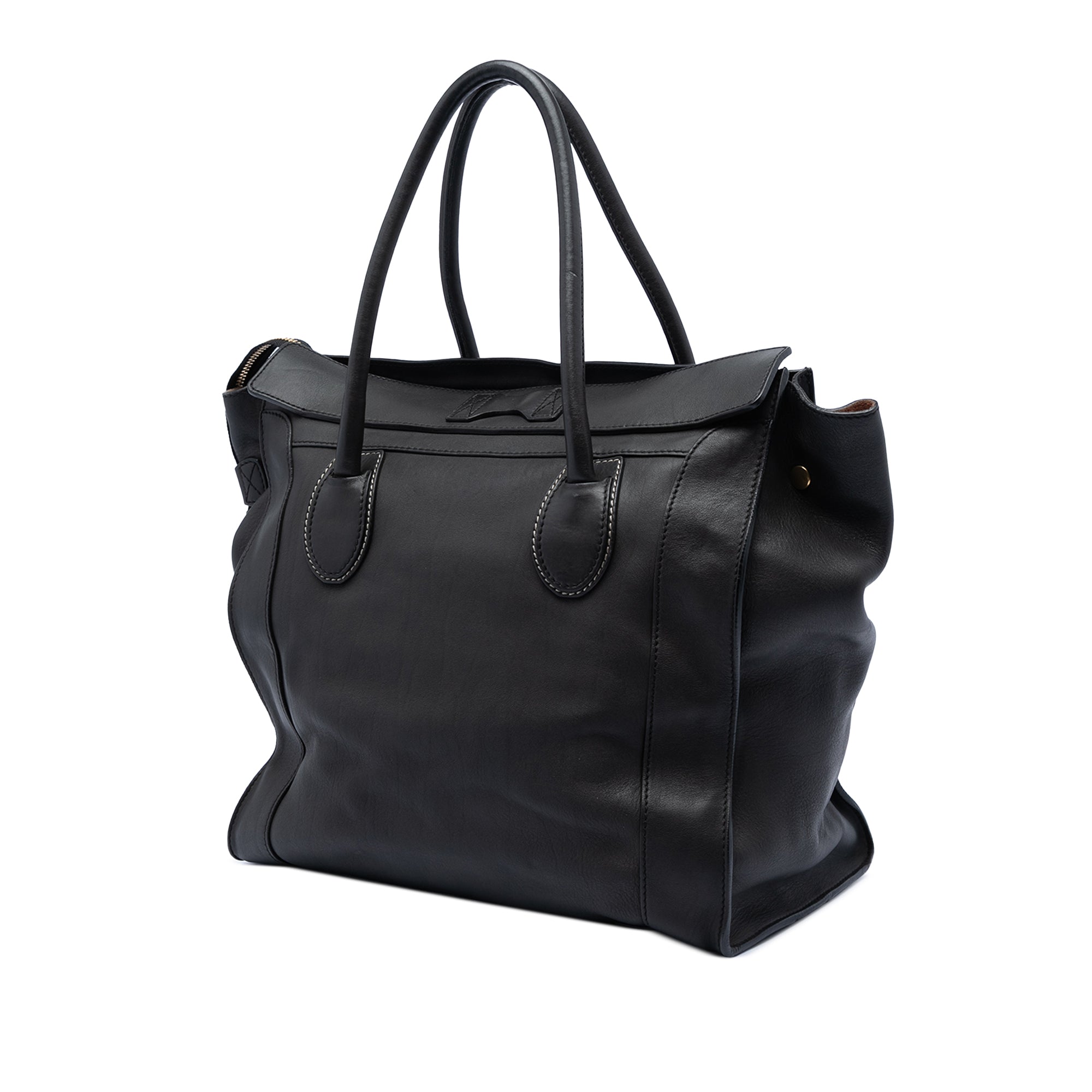 Leather Envelope Luggage Tote
