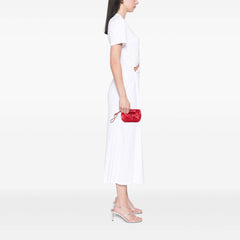 Vitello Shine Bow Wristlet Clutch