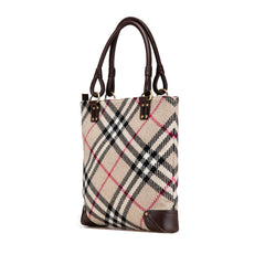 Supernova Check Wool Tote