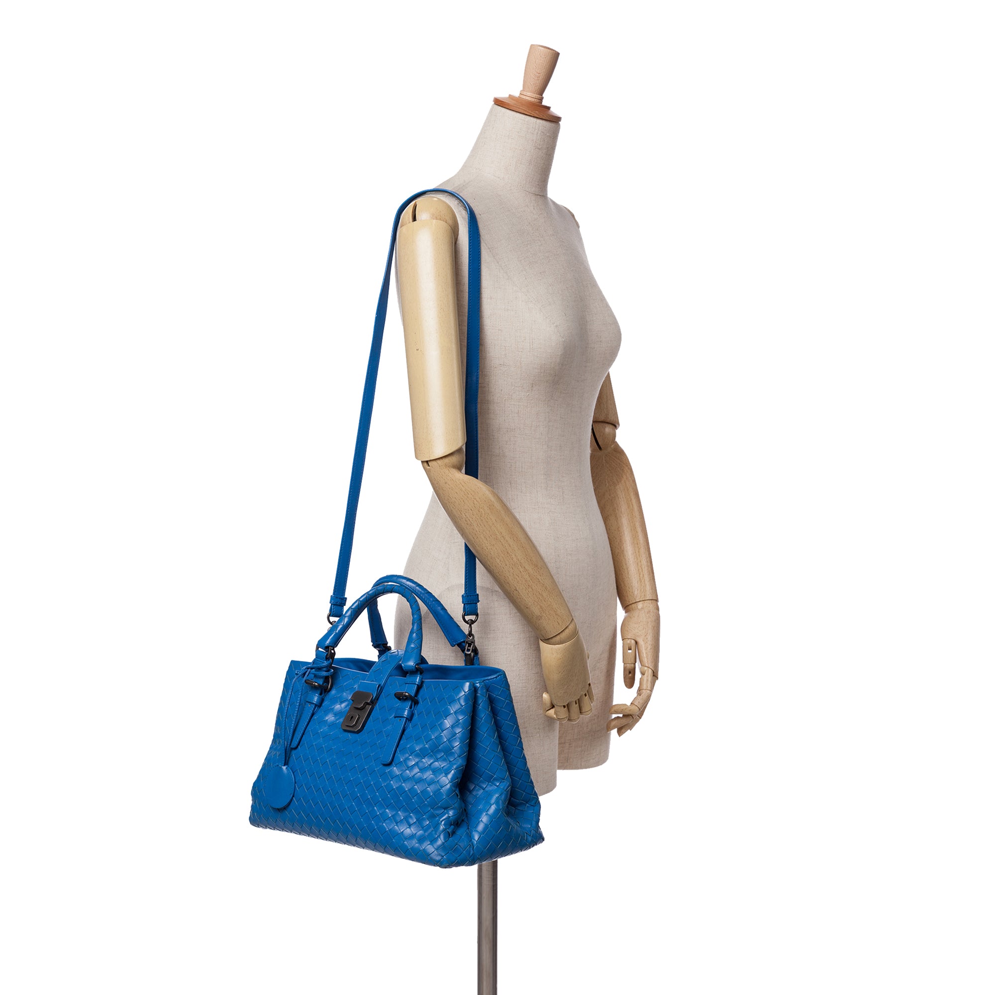 Small Nappa Intrecciato Roma Satchel