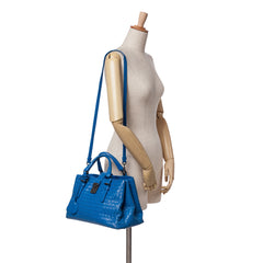 Small Nappa Intrecciato Roma Satchel