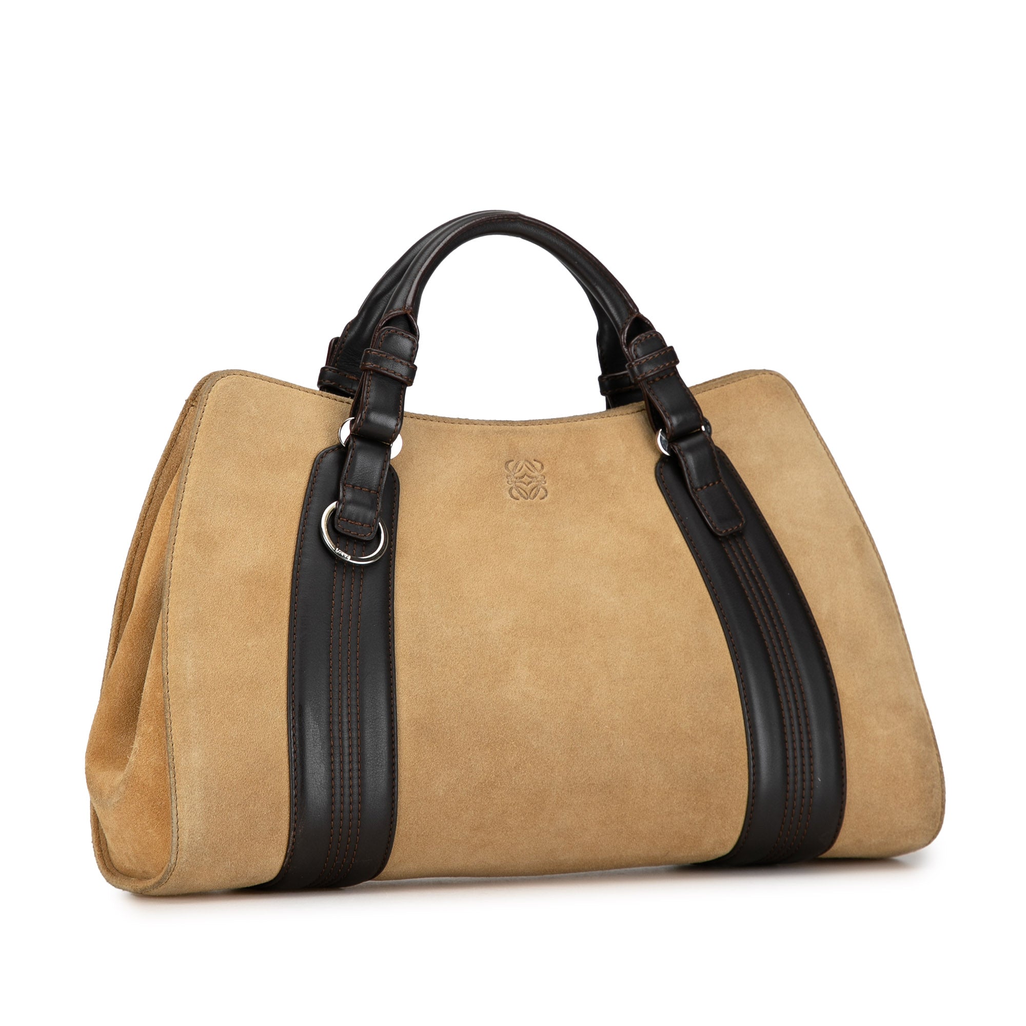 Anagram Suede Handbag_1