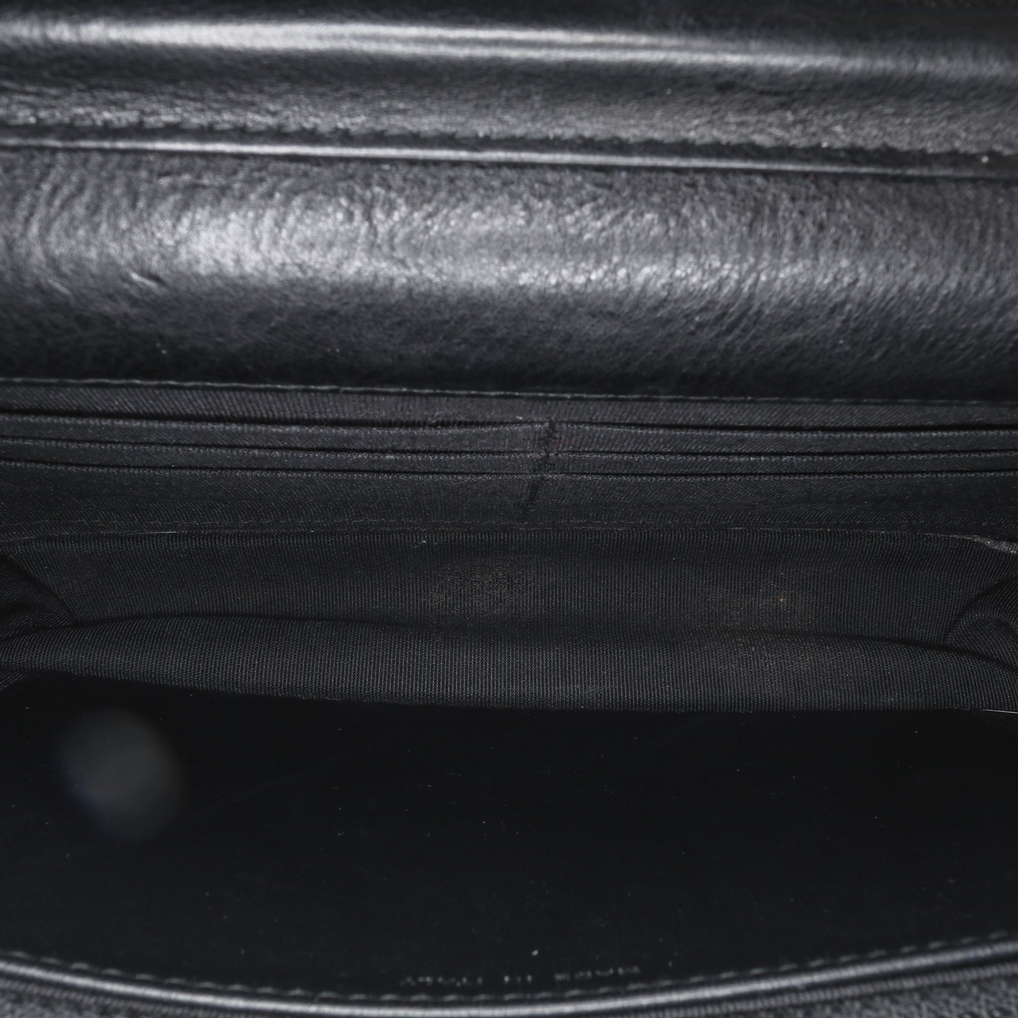 Quilted Crumpled Calfskin So Black Wallet On Chain