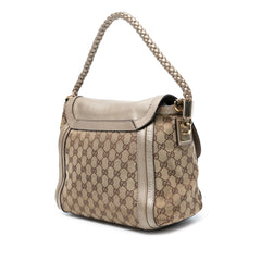 GG Canvas Bella Flap Satchel