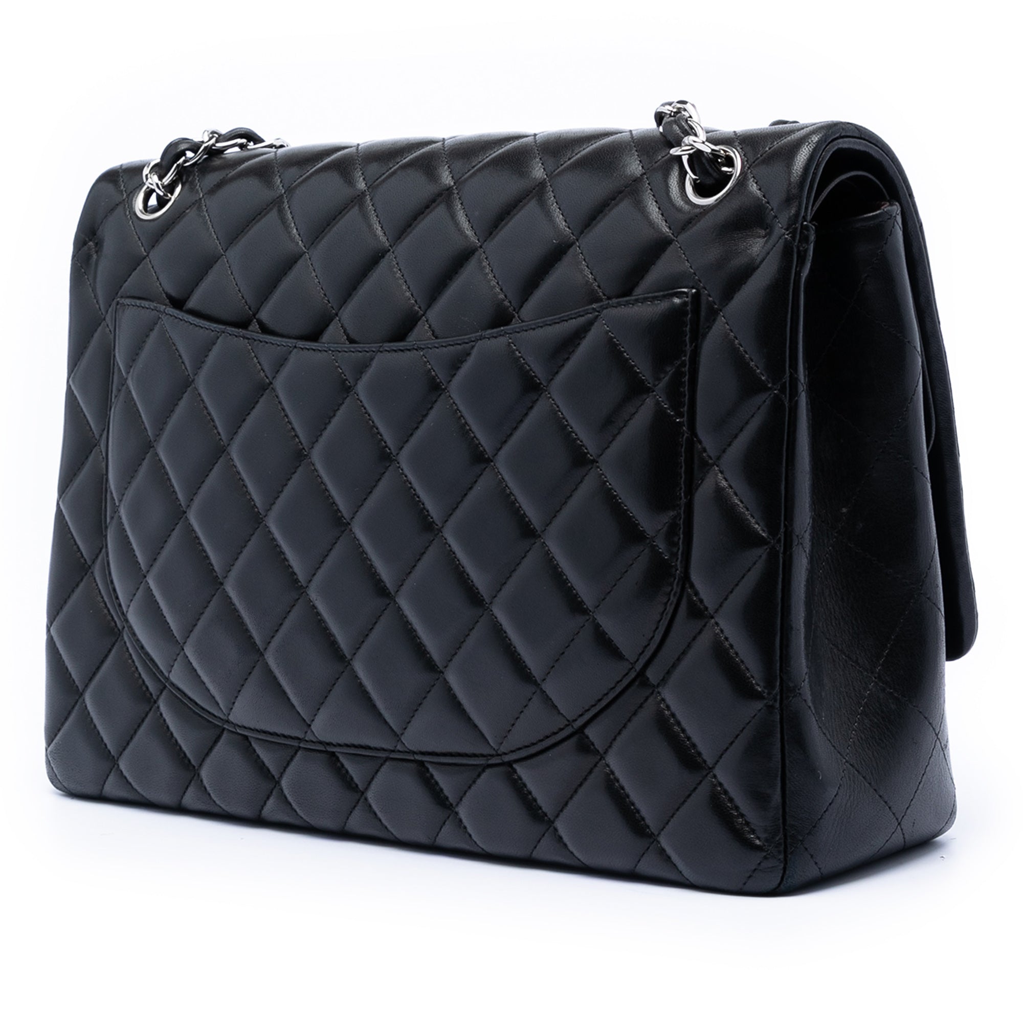 Maxi Classic Lambskin Double Flap
