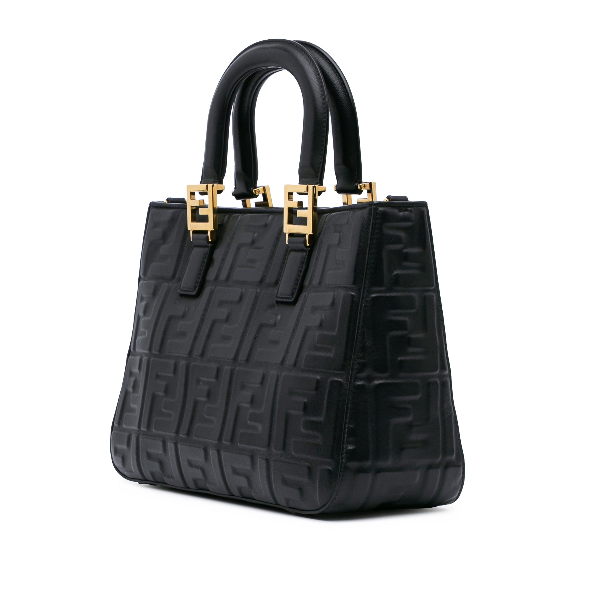 Small Zucca Embossed Nappa FF 1974 Tote