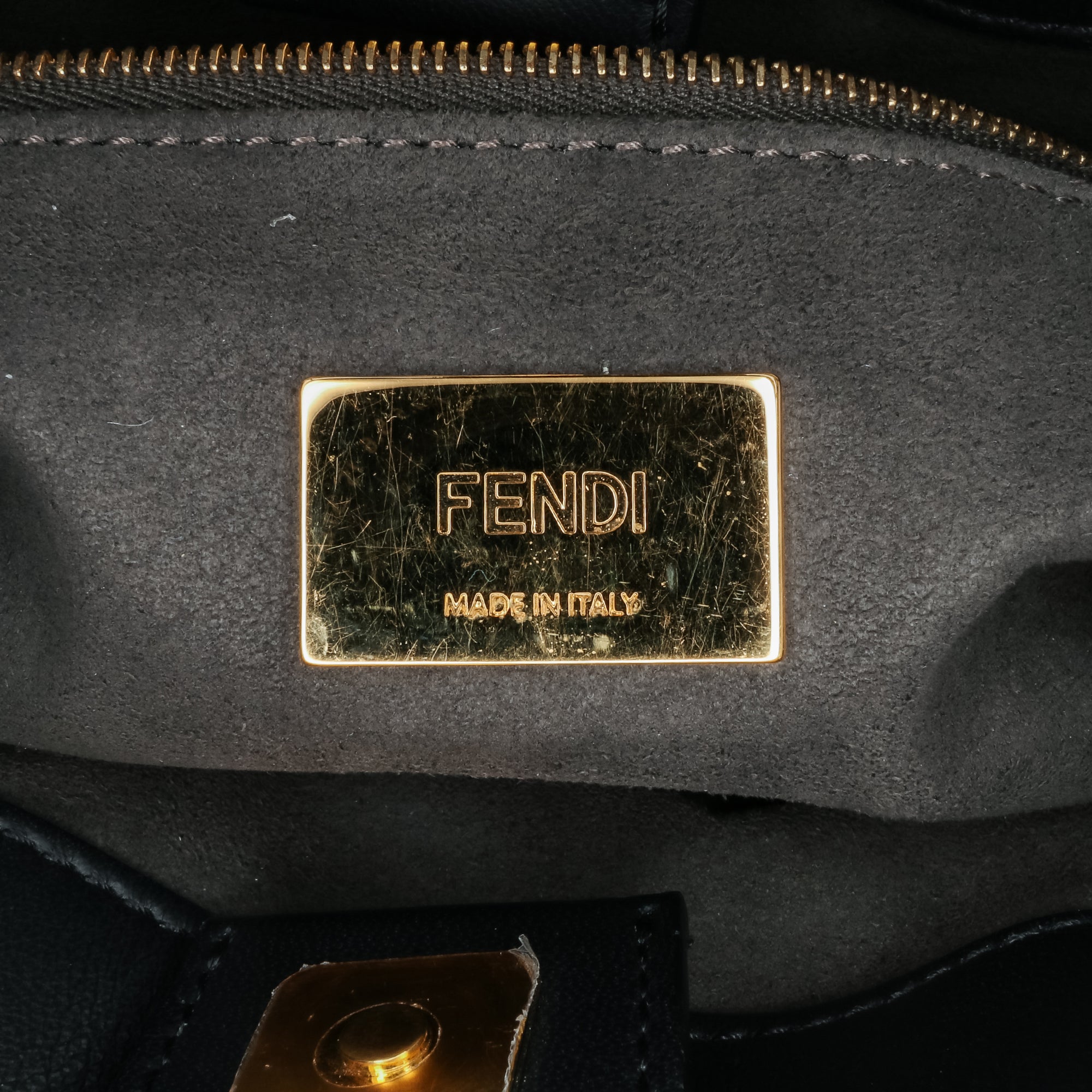 Small Zucca Embossed Nappa FF 1974 Tote