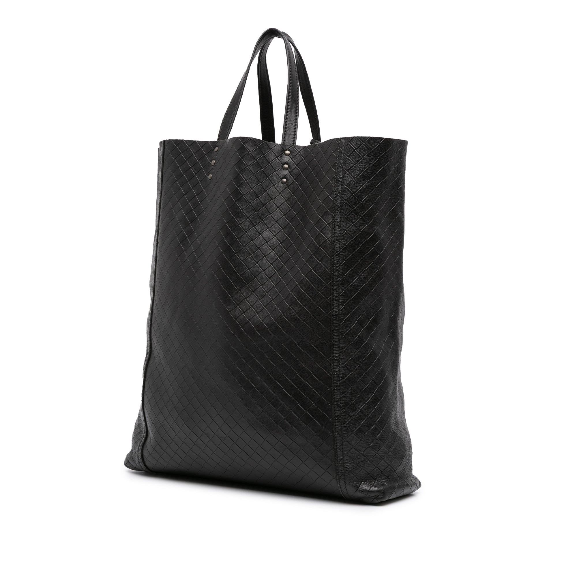 Leather Intrecciomirage Tote