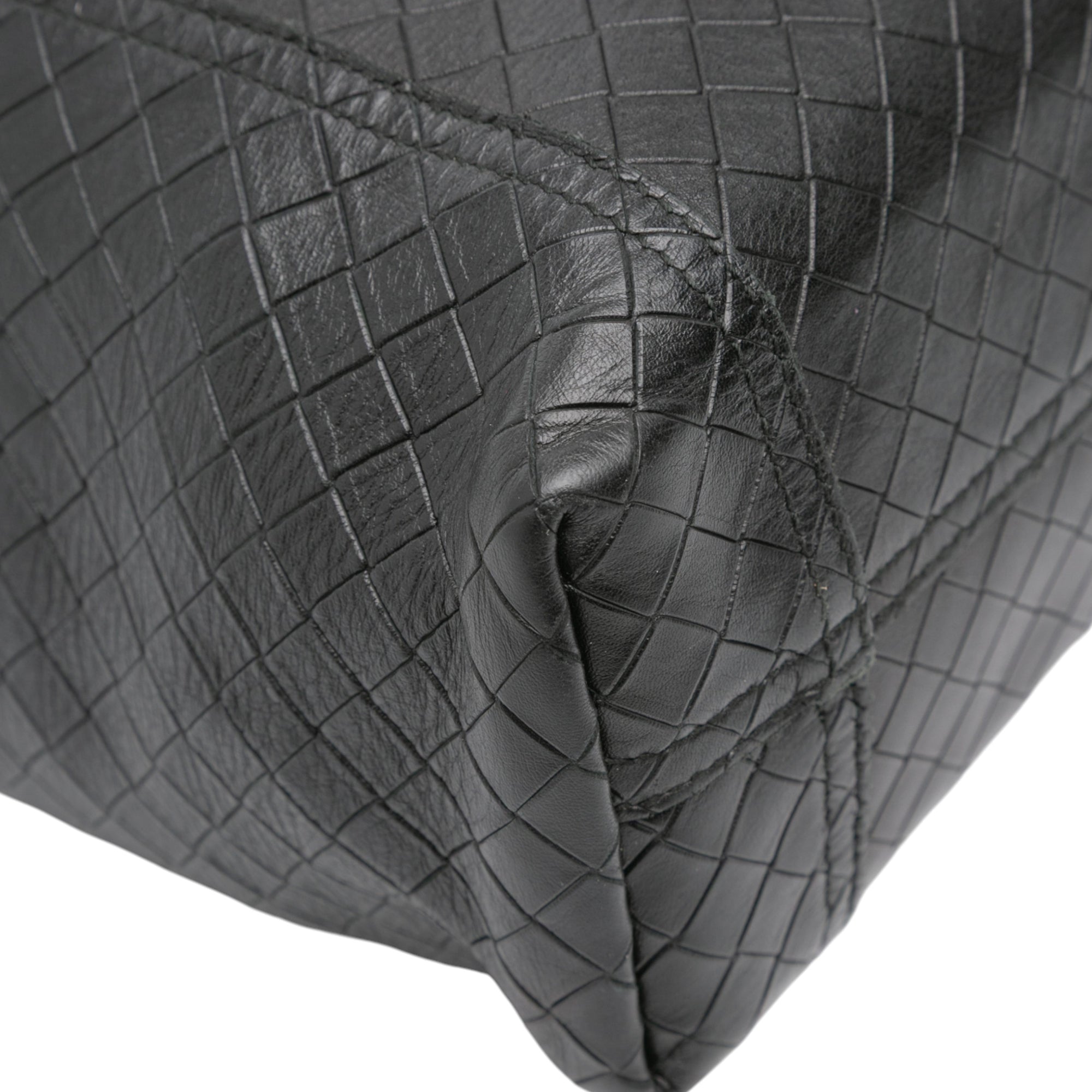 Leather Intrecciomirage Tote