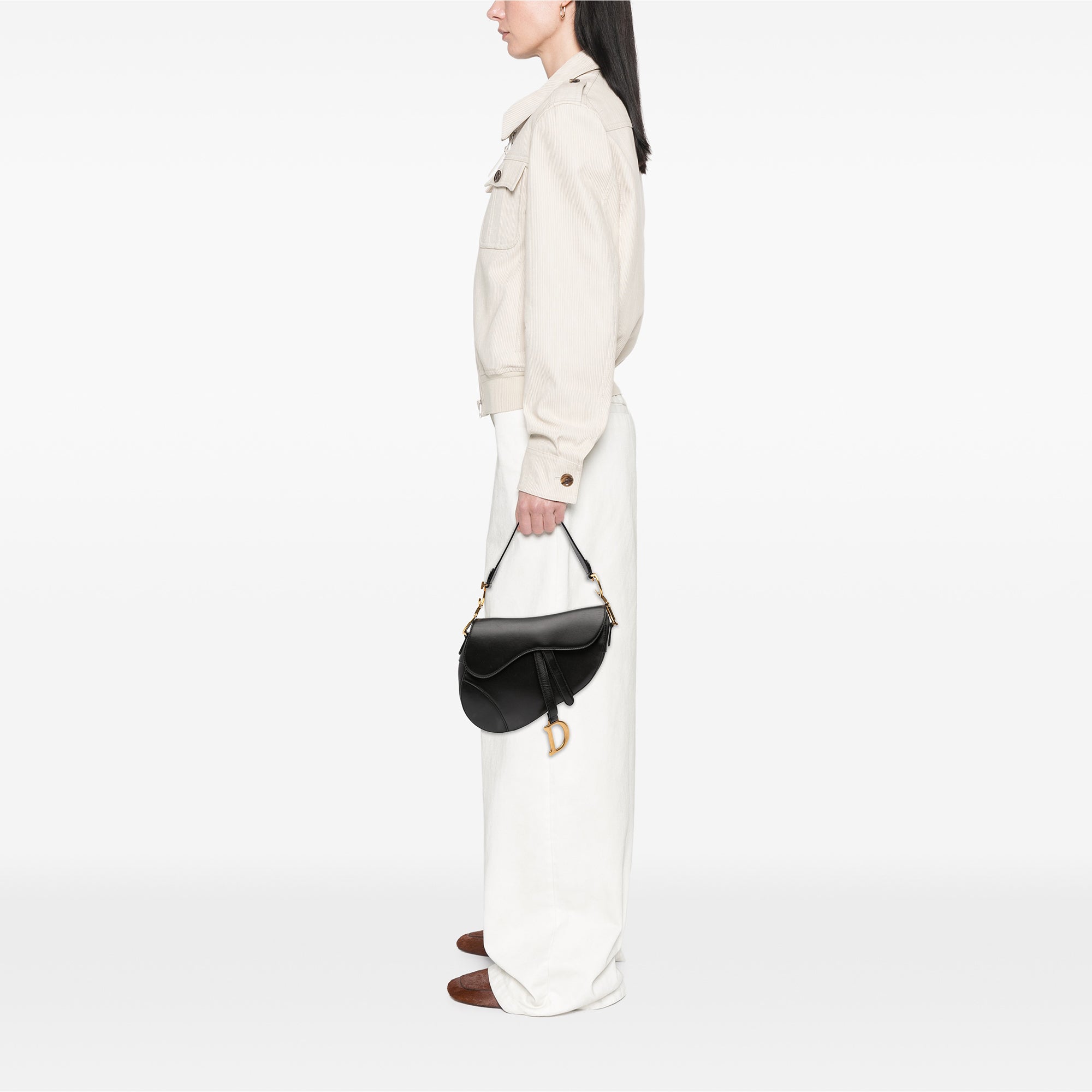 Smooth Calfskin Saddle Bag