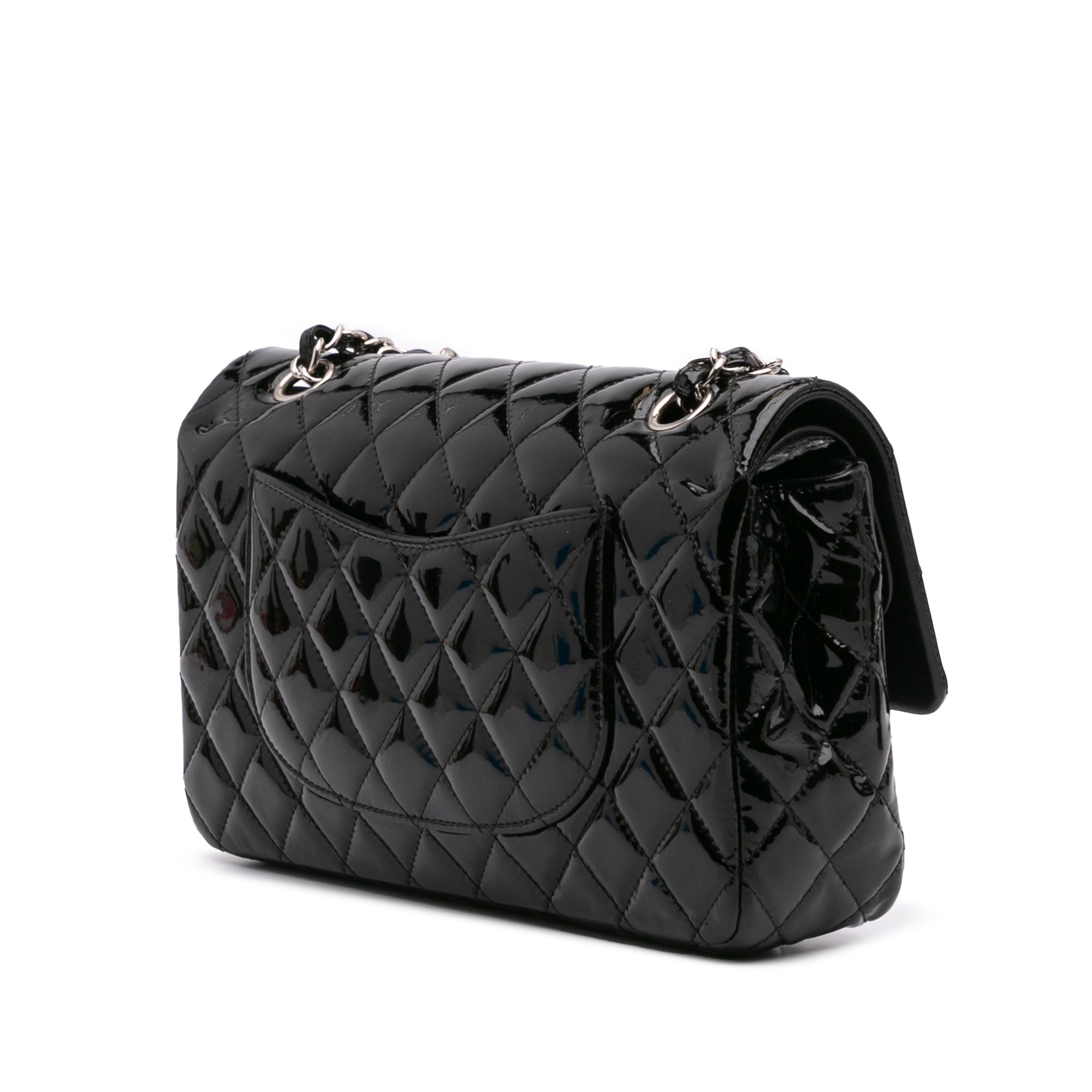 Medium Classic Patent Double Flap