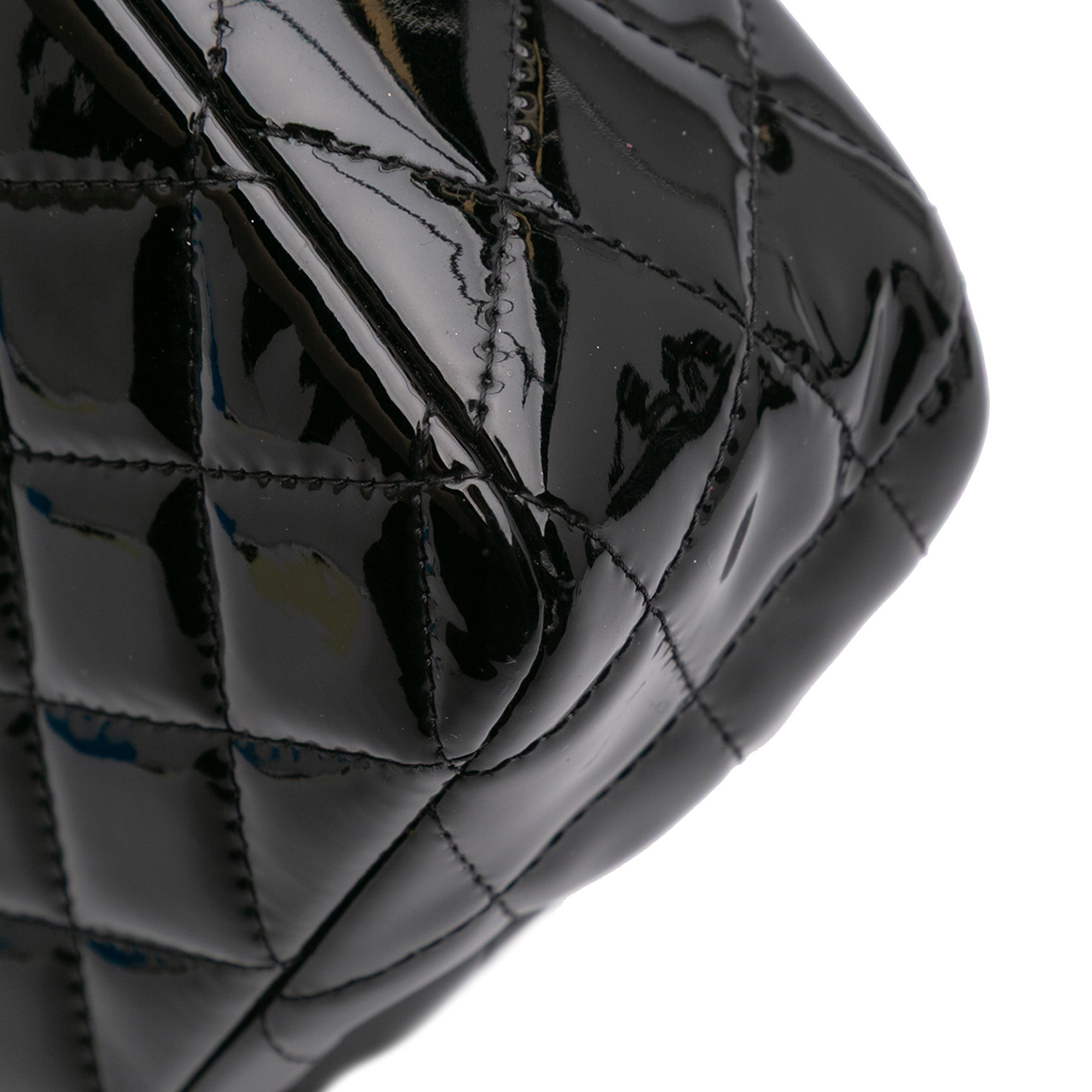 Medium Classic Patent Double Flap