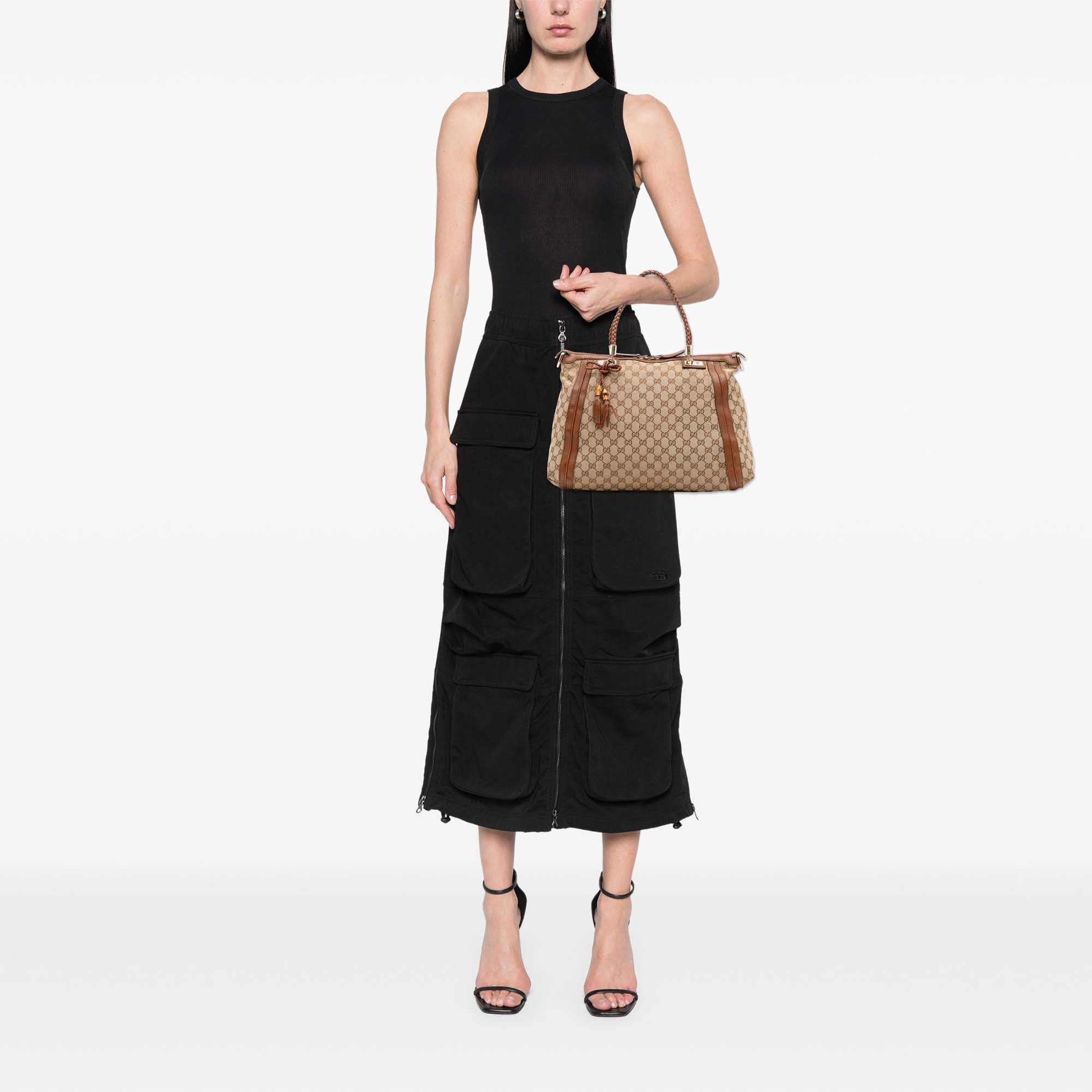GG Canvas Bella Satchel
