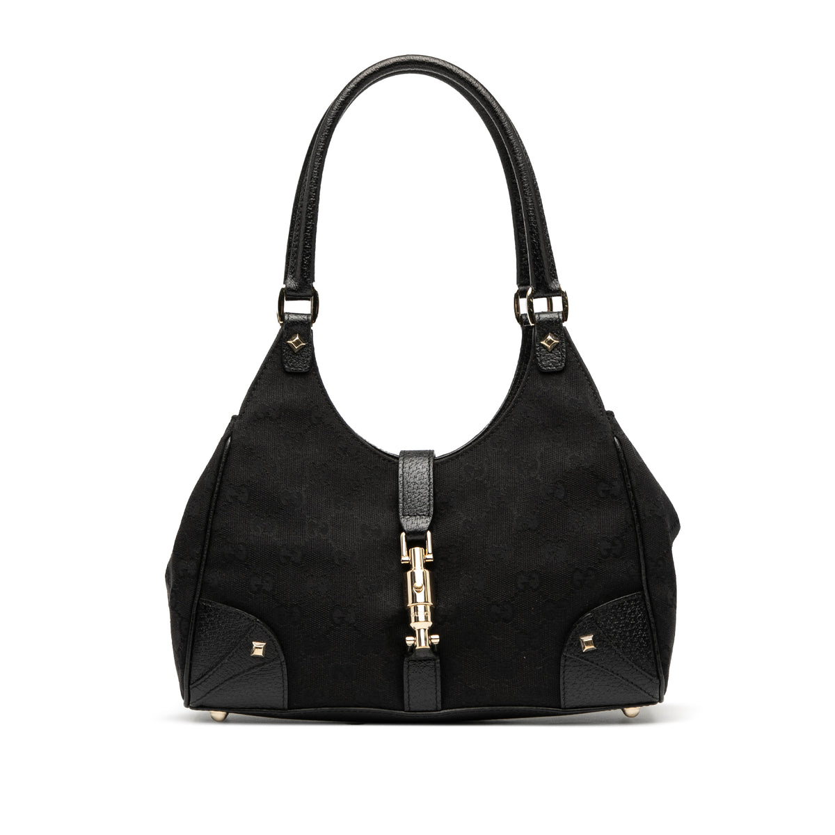 GG Canvas Nailhead Jackie Bardot Shoulder Bag