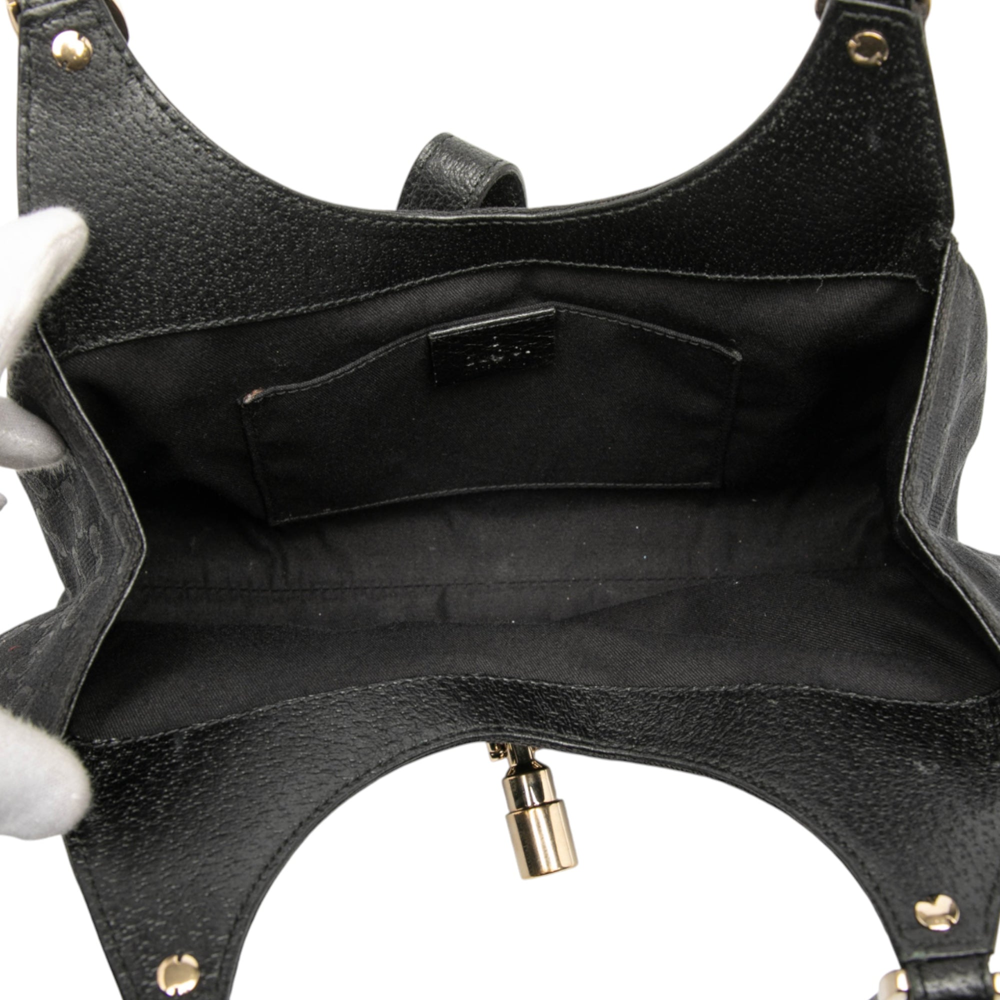 GG Canvas Nailhead Jackie Bardot Shoulder Bag