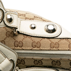 Large GG Canvas Icon Bit Satchel