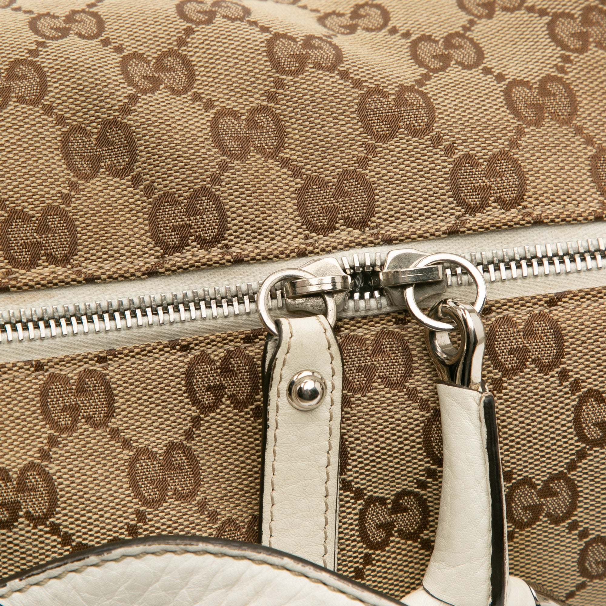 Large GG Canvas Icon Bit Satchel