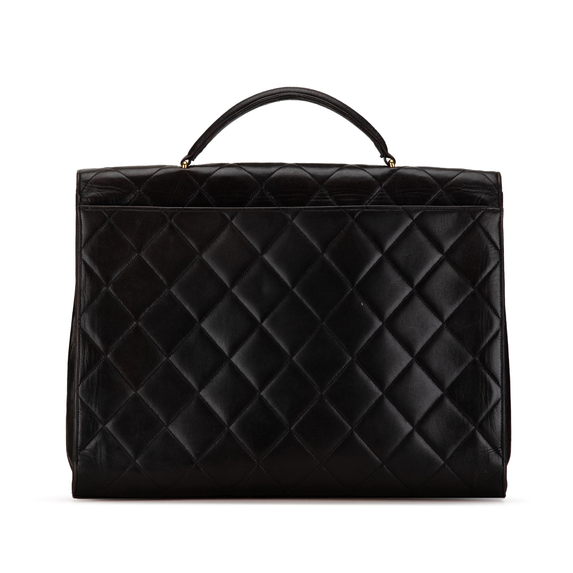 CC Quilted Lambskin Flap Briefcase_2